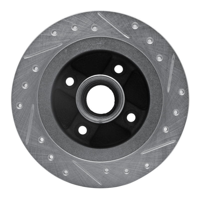 R1 Concepts Rear Left Drilled & Slotted Silver Brake Rotor for 1984 - 1987 Honda Prelude – Part RNCEDZ - 59010L | rncEDZ - 59010L - JDMuscleSPK986437