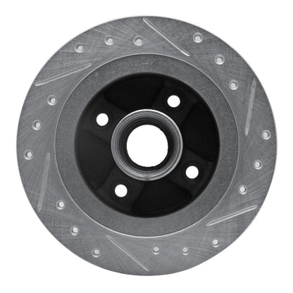 R1 Concepts Rear Left Drilled & Slotted Silver Brake Rotor for 1984 - 1987 Honda Prelude – Part RNCEDZ - 59010L | rncEDZ - 59010L - JDMuscleSPK986437