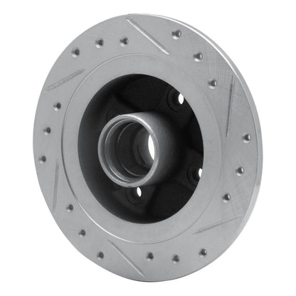 R1 Concepts Rear Left Drilled & Slotted Silver Brake Rotor for 1984 - 1987 Honda Prelude – Part RNCEDZ - 59010L | rncEDZ - 59010L - JDMuscleSPK986437