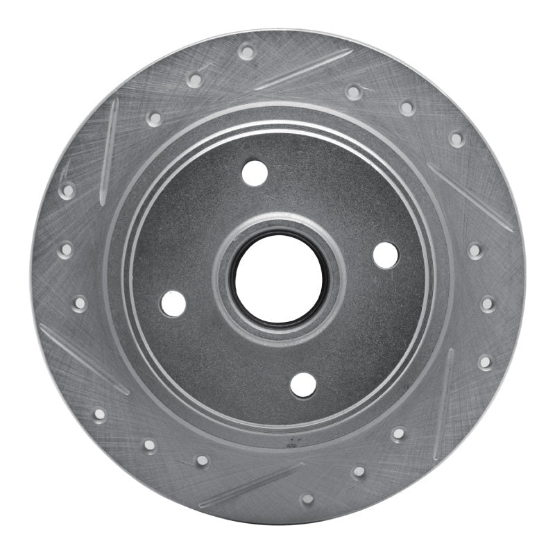 R1 Concepts Rear Left Drilled & Slotted Silver Brake Rotor for 1984 - 1987 Honda Prelude – Part RNCEDZ - 59010L | rncEDZ - 59010L - JDMuscleSPK986437