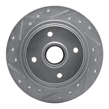 R1 Concepts Rear Left Drilled & Slotted Silver Brake Rotor for 1984 - 1987 Honda Prelude – Part RNCEDZ - 59010L | rncEDZ - 59010L - JDMuscleSPK986437