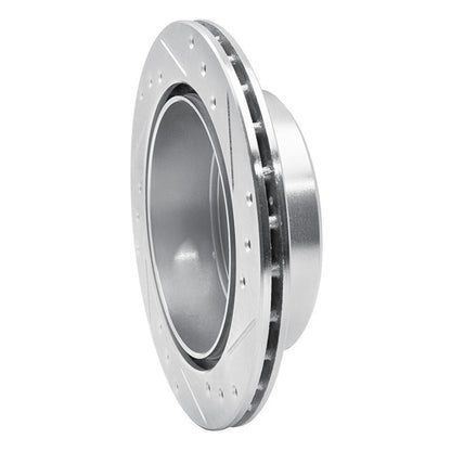 R1 Concepts Rear Left Drilled & Slotted Silver Brake Rotor for 1984 - 1988 Toyota Cressida | rncEDZ - 76025L - JDMuscleSPK987493