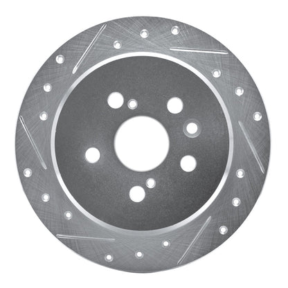R1 Concepts Rear Left Drilled & Slotted Silver Brake Rotor for 1988 - 1991 Toyota Camry | rncEDZ - 76038L - JDMuscleSPK987517