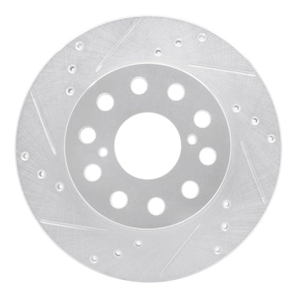 R1 Concepts Rear Left Drilled & Slotted Silver Brake Rotor for 1991 - 1995 Toyota MR2 | rncEDZ - 76048L - JDMuscleSPK987535