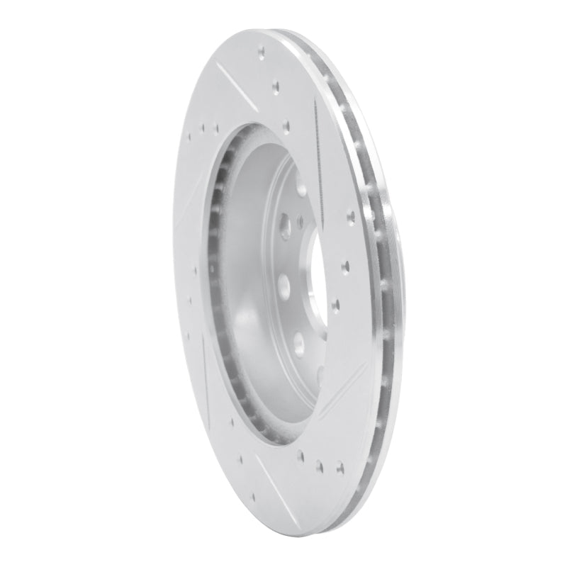 R1 Concepts Rear Left Drilled & Slotted Silver Brake Rotor for 1991 - 1995 Toyota MR2 | rncEDZ - 76048L - JDMuscleSPK987535