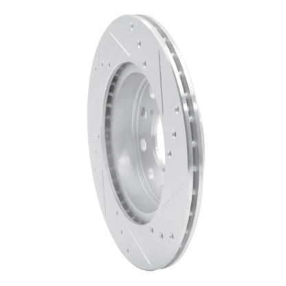 R1 Concepts Rear Left Drilled & Slotted Silver Brake Rotor for 1991 - 1995 Toyota MR2 | rncEDZ - 76048L - JDMuscleSPK987535