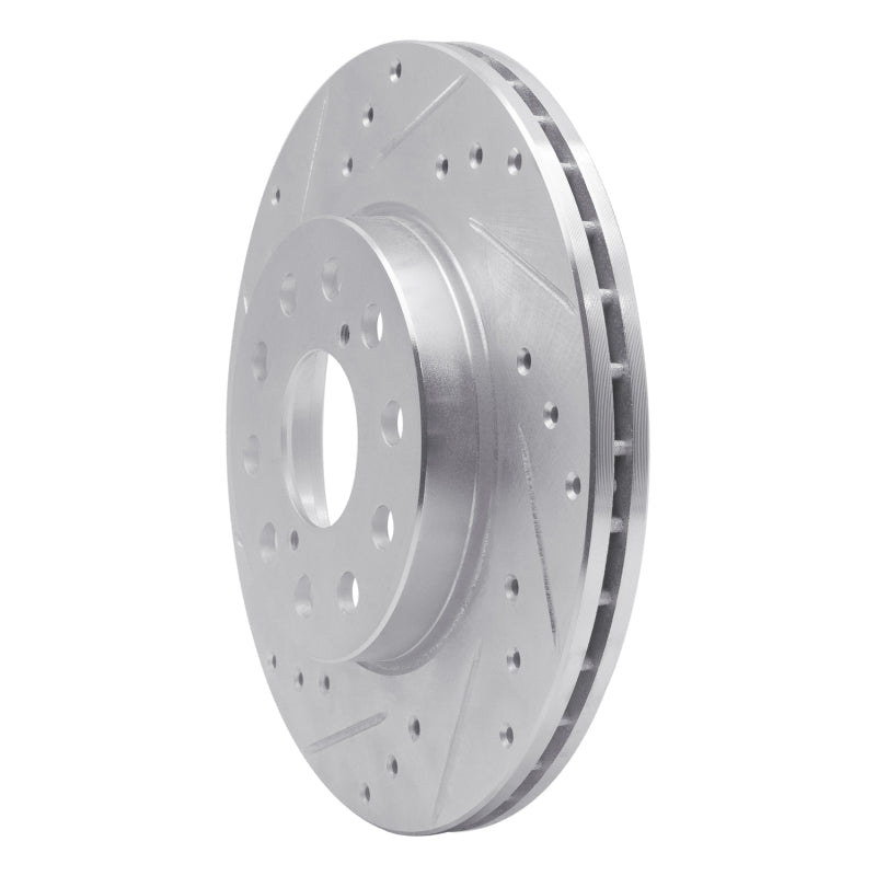 R1 Concepts Rear Left Drilled & Slotted Silver Brake Rotor for 1992 - 1995 Toyota MR2 | rncEDZ - 76058L - JDMuscleSPK987541