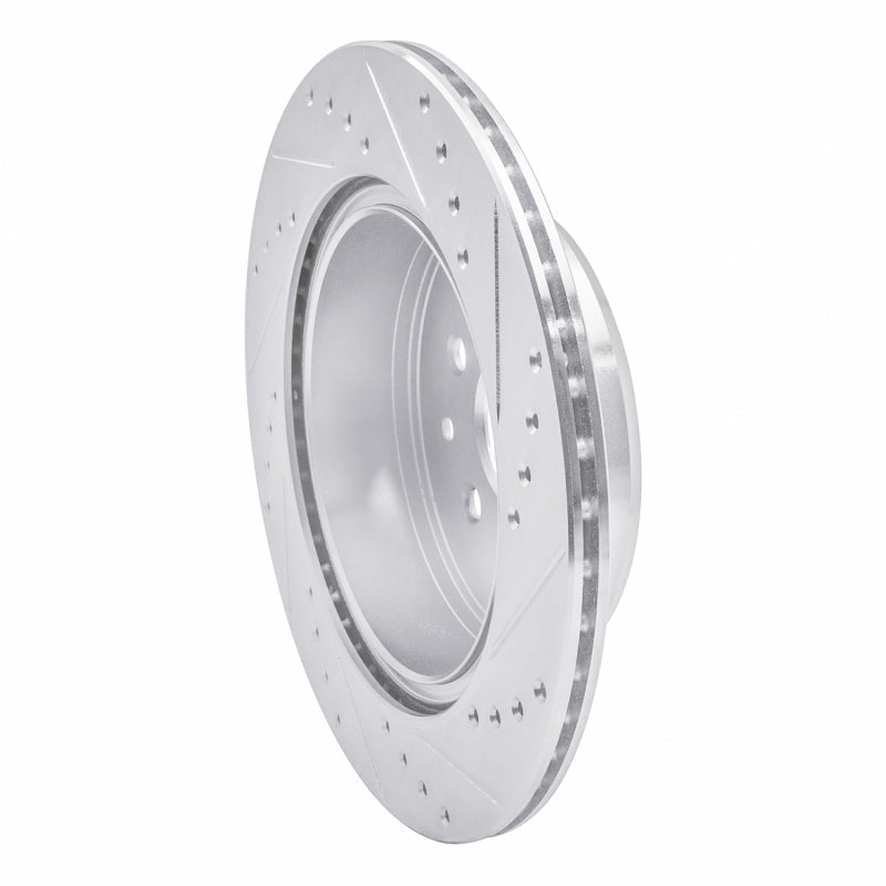 R1 Concepts Rear Left Drilled & Slotted Silver Brake Rotor for 1993 - 1998 Toyota Supra | rncEDZ - 76064L - JDMuscleSPK987551