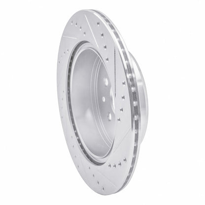 R1 Concepts Rear Left Drilled & Slotted Silver Brake Rotor for 1993 - 1998 Toyota Supra | rncEDZ - 76064L - JDMuscleSPK987551