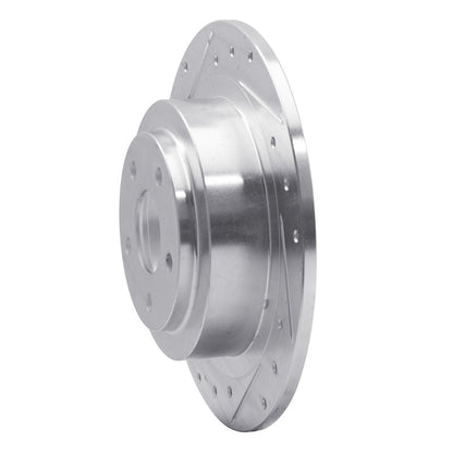 R1 Concepts Rear Left Drilled & Slotted Silver Brake Rotor for 2000 - 2006 Subaru Outback | rncEDZ - 13032L - JDMuscleSPK976846