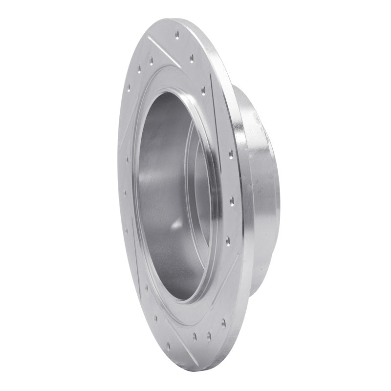 R1 Concepts Rear Left Drilled & Slotted Silver Brake Rotor for 2000 - 2006 Subaru Outback | rncEDZ - 13032L - JDMuscleSPK976846