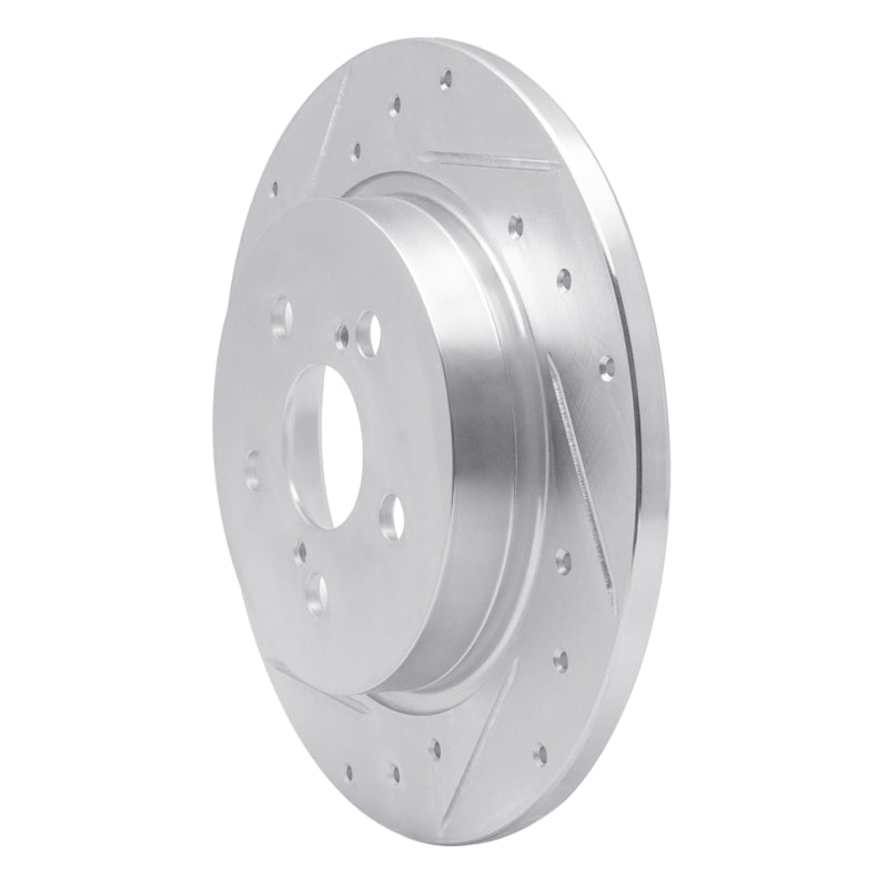 R1 Concepts Rear Left Drilled & Slotted Silver Brake Rotor for 2009 - 2015 Toyota Corolla (Mexico) – Part No. RNCEDZ - 92043L | rncEDZ - 92043L - JDMuscleSPK987930
