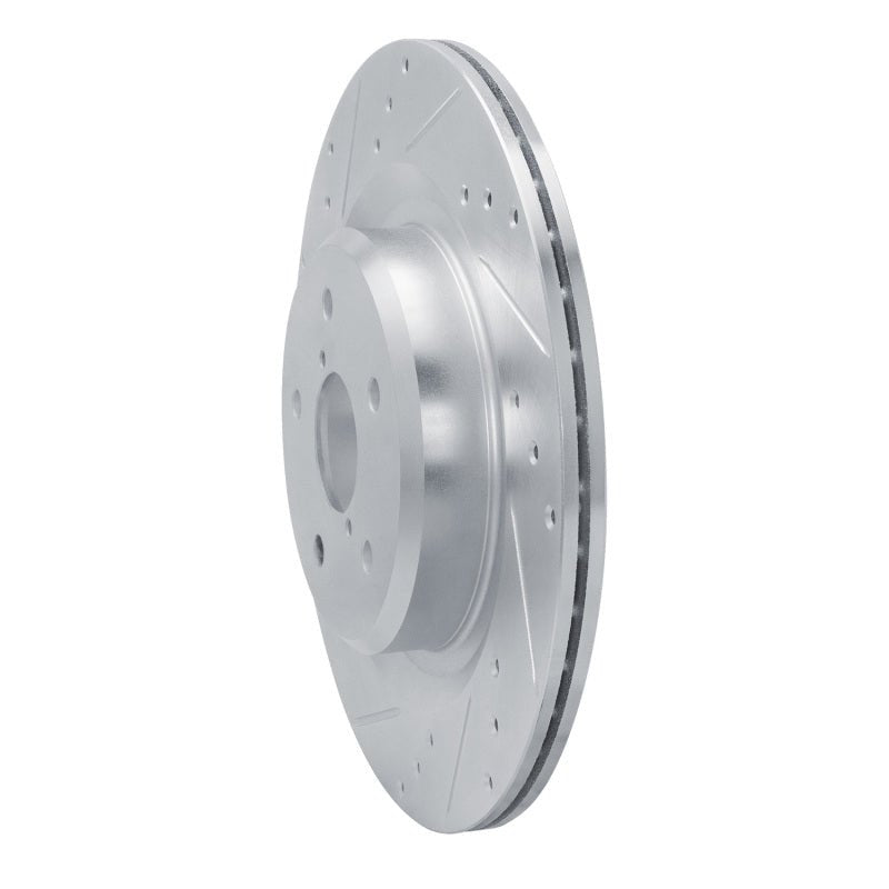 R1 Concepts Rear Left Drilled & Slotted Silver Brake Rotor for Subaru Ascent (2019 - 2025) - Part rncEDZ - 13044L | rncEDZ - 13044L - JDMuscleSPK984484