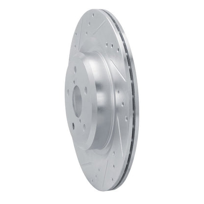 R1 Concepts Rear Left Drilled & Slotted Silver Brake Rotor for Subaru Ascent (2019 - 2025) - Part rncEDZ - 13044L | rncEDZ - 13044L - JDMuscleSPK984484
