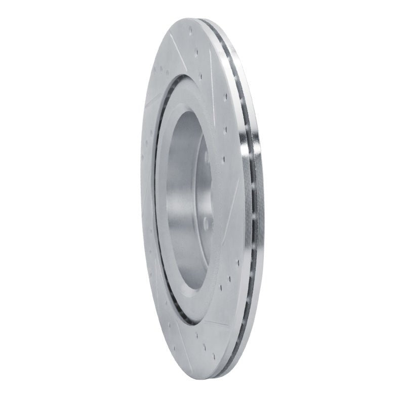 R1 Concepts Rear Left Drilled & Slotted Silver Brake Rotor for Subaru Ascent (2019 - 2025) - Part rncEDZ - 13044L | rncEDZ - 13044L - JDMuscleSPK984484