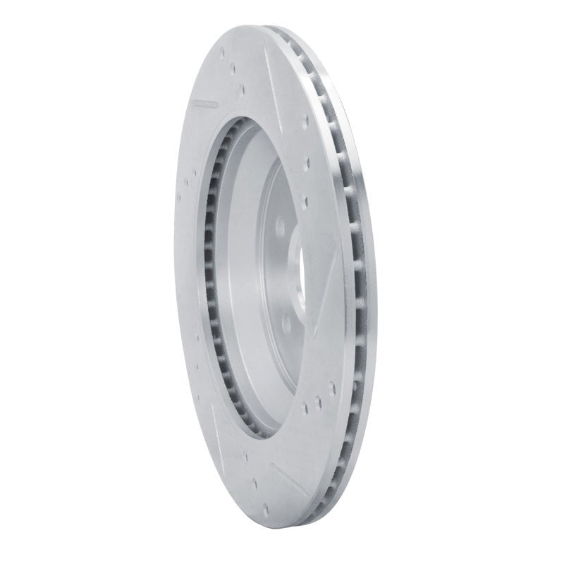 R1 Concepts Rear Left Drilled & Slotted Silver Brake Rotor for Subaru Crosstrek 2019 - 2023 | rncEDZ - 13047L - JDMuscleSPK984490