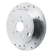 R1 Concepts Rear Left Drilled & Slotted Silver Brake Rotor for Subaru WRX (2022 - 2025) - Part rncEDZ - 13050L | rncEDZ - 13050L - JDMuscleSPK984494