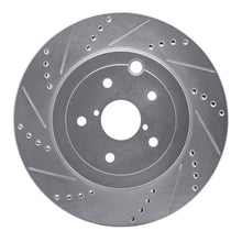 R1 Concepts Rear Left Drilled & Slotted Silver Brake Rotor for Subaru WRX STI (2018 - 2025) - Part  RNCEDZ - 13042L | rncEDZ - 13042L - JDMuscleSPK984480