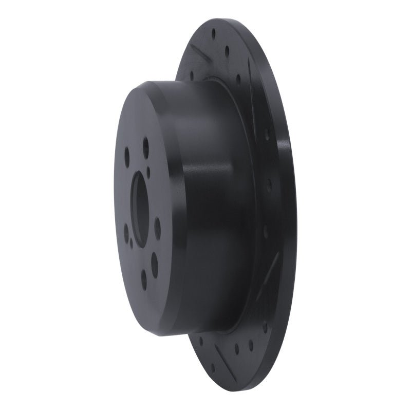 R1 Concepts Rear Right Drilled & Slotted Black Brake Rotor for 1994 - 1995 Toyota Celica | rncECB - 76060R - JDMuscleSPK983700