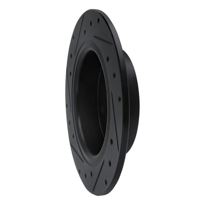 R1 Concepts Rear Right Drilled & Slotted Black Brake Rotor for 2016 - 2025 Honda HR - V | rncECB - 59071R - JDMuscleSPK938043