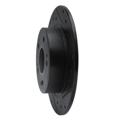 R1 Concepts Rear Right Drilled & Slotted Black Brake Rotor for 2016 - 2025 Honda HR - V | rncECB - 59071R - JDMuscleSPK938043