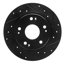 R1 Concepts Rear Right Drilled & Slotted Black Brake Rotor for Honda CR - Z 2011 - 2015 | rncECB - 59035R - JDMuscleSPK975924