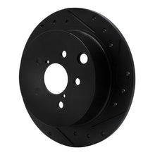 R1 Concepts Rear Right Drilled & Slotted Black Brake Rotor for Subaru XV Crosstrek 2012 - 2023 | rncECB - 13025R - JDMuscleSPK973637