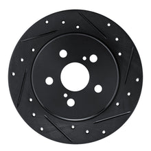 R1 Concepts Rear Right Drilled & Slotted Black Brake Rotor for Toyota Corolla (Mexico) 2019 - 2025 | rncECB - 76156R - JDMuscleSPK983748