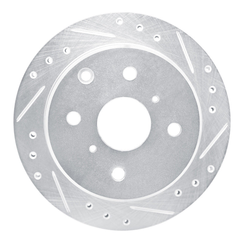 R1 Concepts Rear Right Drilled & Slotted Silver Brake Rotor for 1983 - 1984 Toyota Cressida | rncEDZ - 76019R - JDMuscleSPK987486