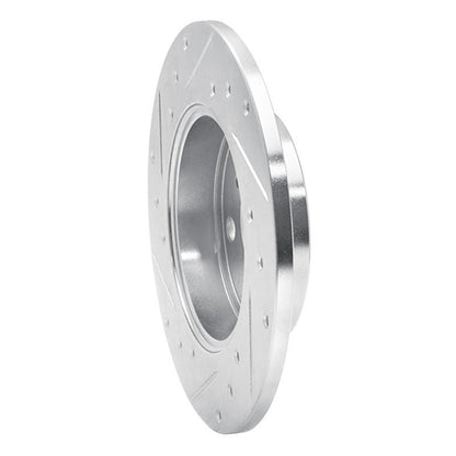 R1 Concepts Rear Right Drilled & Slotted Silver Brake Rotor for 1985 - 1986 Toyota MR2 | rncEDZ - 76031R - JDMuscleSPK987506