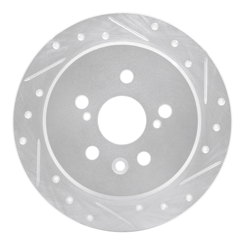 R1 Concepts Rear Right Drilled & Slotted Silver Brake Rotor for 1988 - 1991 Toyota Camry | rncEDZ - 76038R - JDMuscleSPK987518
