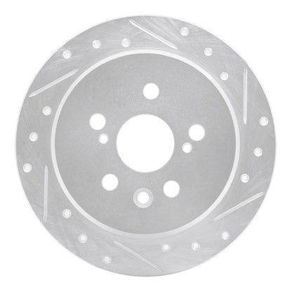 R1 Concepts Rear Right Drilled & Slotted Silver Brake Rotor for 1988 - 1991 Toyota Camry | rncEDZ - 76038R - JDMuscleSPK987518