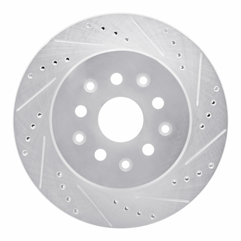 R1 Concepts Rear Right Drilled & Slotted Silver Brake Rotor for 1993 - 1998 Toyota Supra | rncEDZ - 76064R - JDMuscleSPK987552