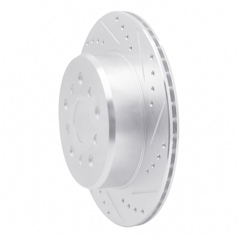 R1 Concepts Rear Right Drilled & Slotted Silver Brake Rotor for 1993 - 1998 Toyota Supra | rncEDZ - 76064R - JDMuscleSPK987552