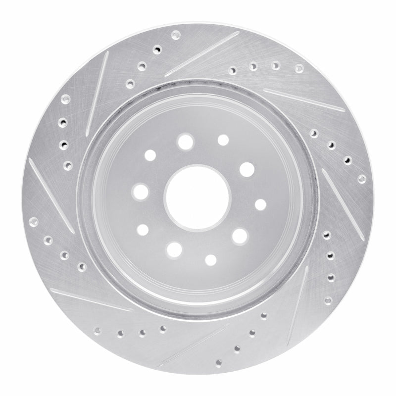 R1 Concepts Rear Right Drilled & Slotted Silver Brake Rotor for 1993 - 1998 Toyota Supra | rncEDZ - 76064R - JDMuscleSPK987552