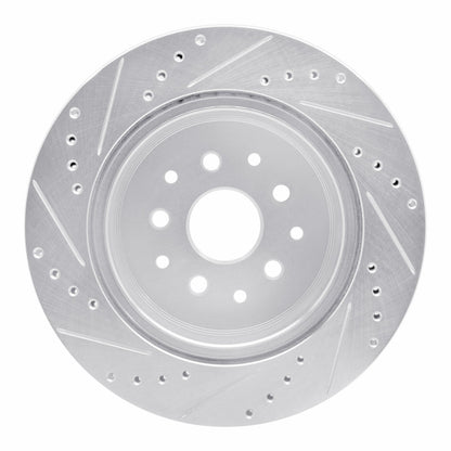R1 Concepts Rear Right Drilled & Slotted Silver Brake Rotor for 1993 - 1998 Toyota Supra | rncEDZ - 76064R - JDMuscleSPK987552