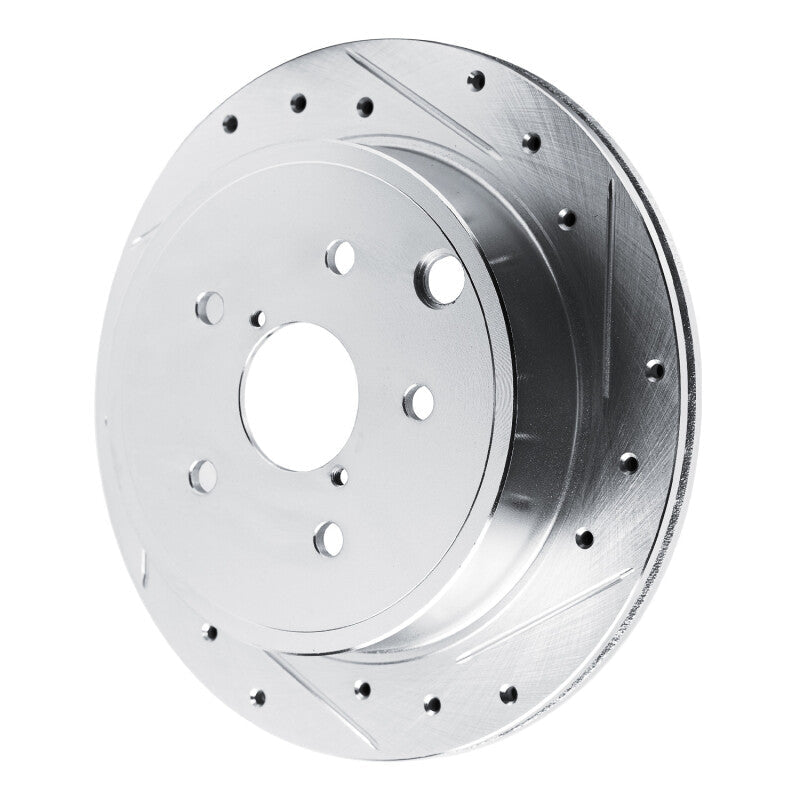 R1 Concepts Rear Right Drilled & Slotted Silver Brake Rotor for 2022 - 2025 Subaru WRX | rncEDZ - 13050R - JDMuscleSPK984495