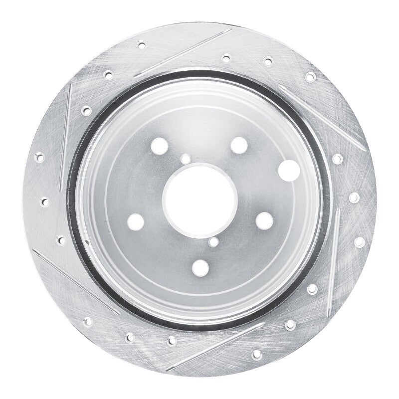 R1 Concepts Rear Right Drilled & Slotted Silver Brake Rotor for 2022 - 2025 Subaru WRX | rncEDZ - 13050R - JDMuscleSPK984495