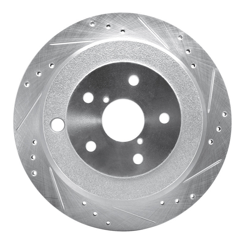 R1 Concepts Rear Right Drilled & Slotted Silver Brake Rotor for Subaru B9 Tribeca (2006 - 2014) | rncEDZ - 13036R - JDMuscleSPK984471