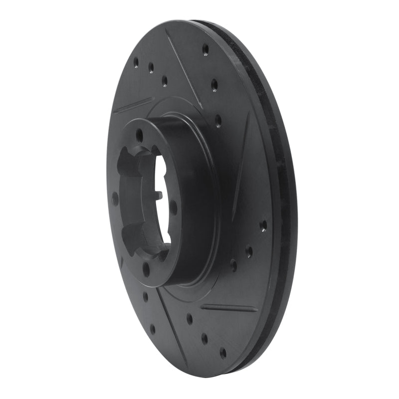 R1 Concepts RNCECB - 13000R Front Right Drilled & Slotted Brake Rotor for Subaru DL 1985 - 1994 | rncECB - 13000R - JDMuscleSPK973591
