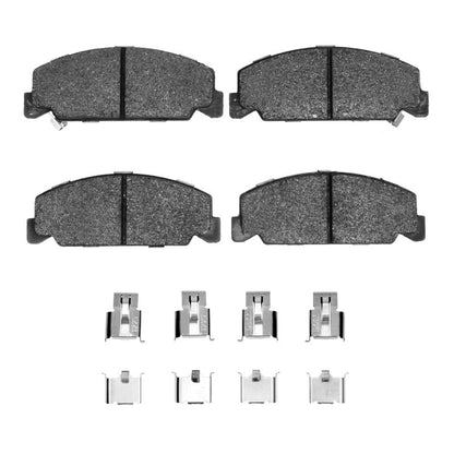 R1 Concepts Semi - Metallic Brake Pads and Hardware Kit for 1984 - 2000 Honda Accord Hatchback – Front | rnc2311 - 0273 - 01 - JDMuscleSPK936139