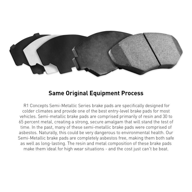 R1 Concepts Semi - Metallic Series Front Brake Pads for 2013 - 2015 Toyota Hilux (Mexico) | Part RNC2311 - 1523 - 09 | rnc2311 - 1523 - 09 - JDMuscleSPK981633