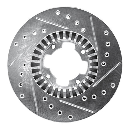 R1 Concepts Subaru 83 - 89 Front Left Drilled & Slotted Silver Brake Rotor - Part Number RNCEDZ - 13031L | rncEDZ - 13031L - JDMuscleSPK984466
