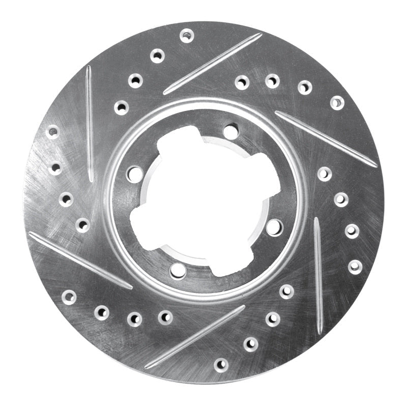R1 Concepts Subaru 83 - 89 Front Left Drilled & Slotted Silver Brake Rotor - Part Number RNCEDZ - 13031L | rncEDZ - 13031L - JDMuscleSPK984466