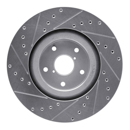 R1 Concepts Subaru Ascent Front Right Drilled & Slotted Silver Brake Rotor (Part rncEDZ - 13043R) | rncEDZ - 13043R - JDMuscleSPK984483