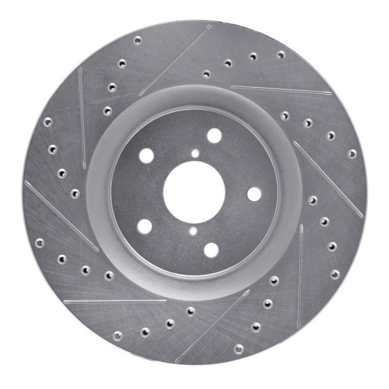 R1 Concepts Subaru Ascent Front Right Drilled & Slotted Silver Brake Rotor (Part rncEDZ - 13043R) | rncEDZ - 13043R - JDMuscleSPK984483