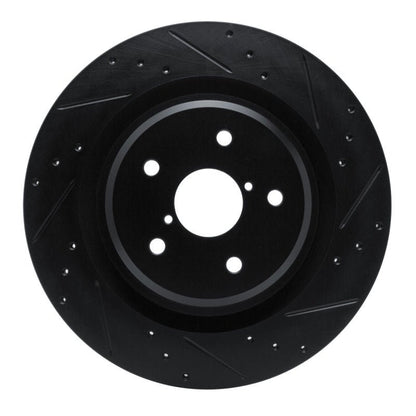 R1 Concepts Subaru Ascent Rear Right Drilled & Slotted Black Brake Rotor (Part rncECB - 13044R) | rncECB - 13044R - JDMuscleSPK973673