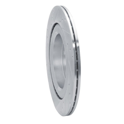 R1 Concepts Subaru Ascent Rear Right Drilled & Slotted Brake Rotor – Silver Finish | rncEDZ - 13044R - JDMuscleSPK984485