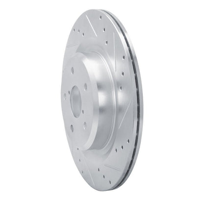 R1 Concepts Subaru Ascent Rear Right Drilled & Slotted Brake Rotor – Silver Finish | rncEDZ - 13044R - JDMuscleSPK984485