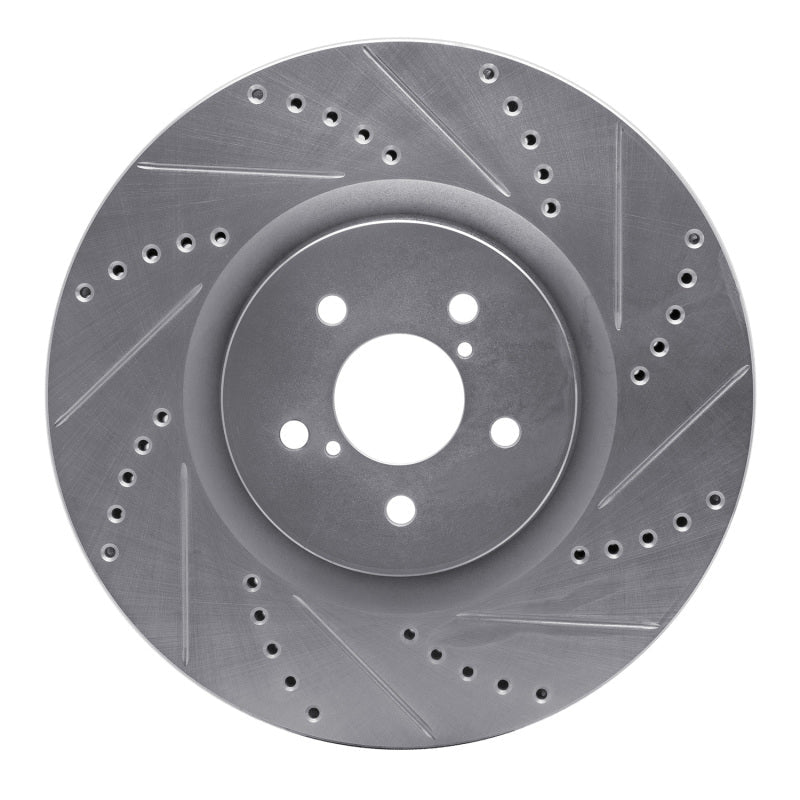 R1 Concepts Subaru BRZ Front Right Drilled & Slotted Silver Brake Rotor - Part RNCEDZ - 13014R | rncEDZ - 13014R - JDMuscleSPK976831